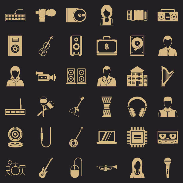 作品音乐图标设置简单的风格图片下载