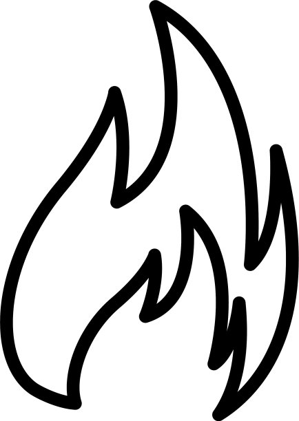 消防线图标在平面风格的应用程序UI网站图片下载