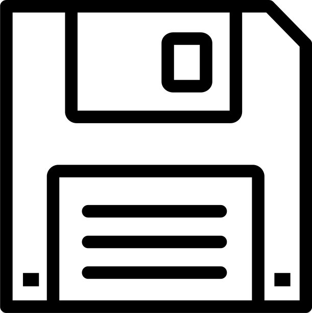 用于App UI的软盘线性图标图片下载