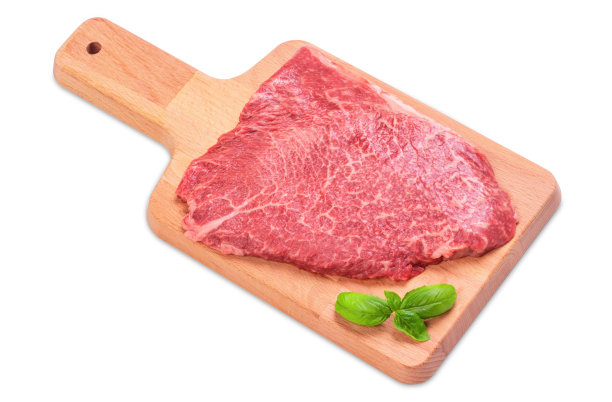 新鲜的大理石牛排图片下载