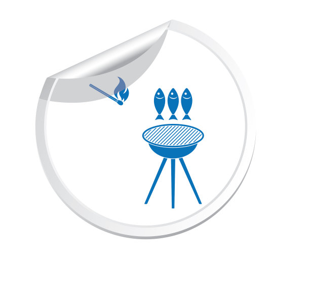 烤鱼图标图片下载