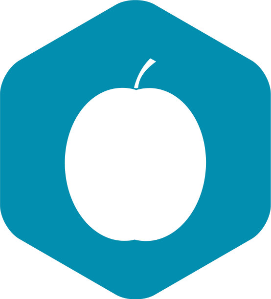 新鲜杏图标简约风格图片下载