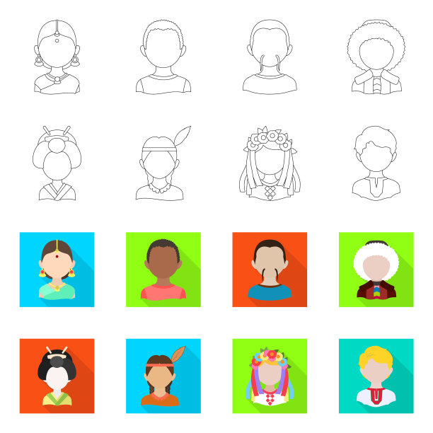 设计模仿者和驻地标志集图片下载