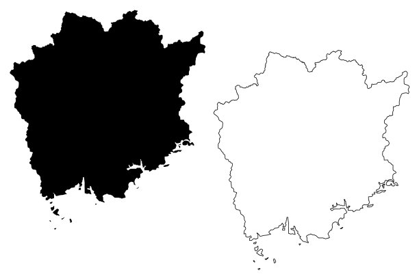 日本冈山地区地图图片下载