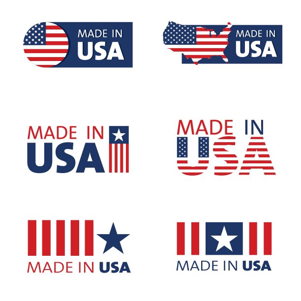 一套美国制造标签图片下载
