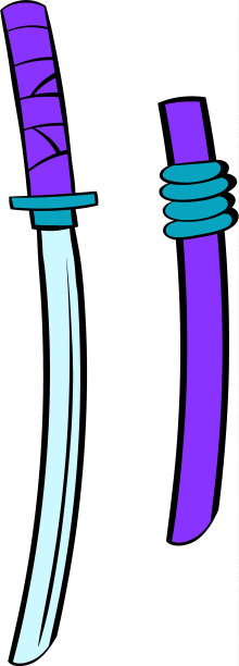 武士刀图标卡通图片下载