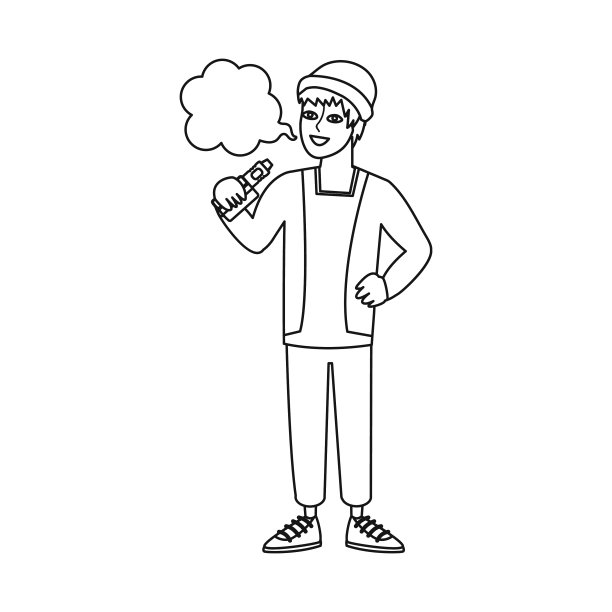 设计人员和雪茄偶像设置人图片下载