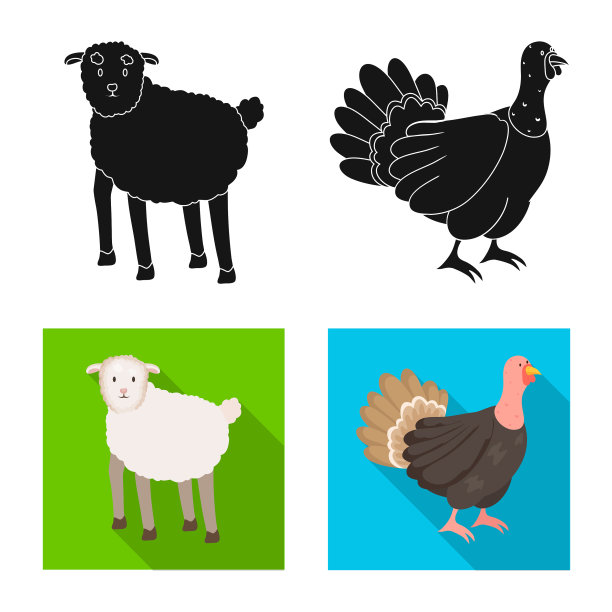 设计育种和厨房图标集图片下载