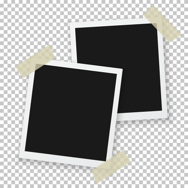 即时照片复古相框模型图片下载