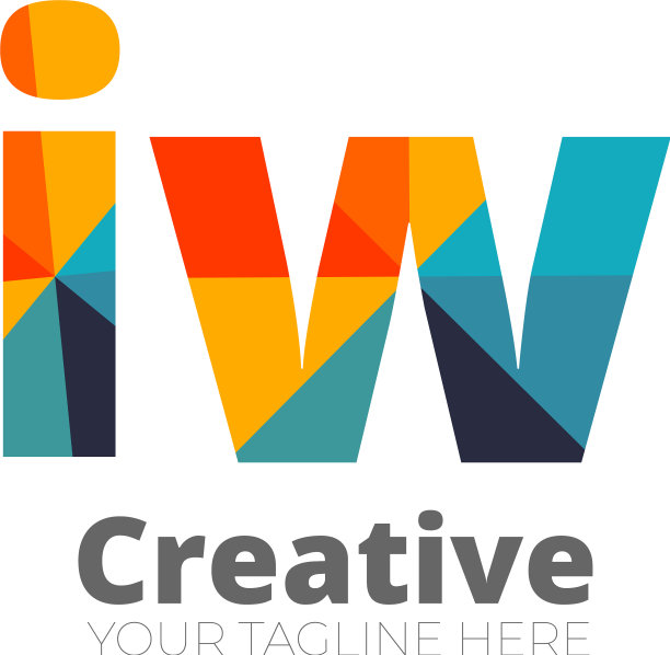 首字母圆形设计标志-元素图片下载