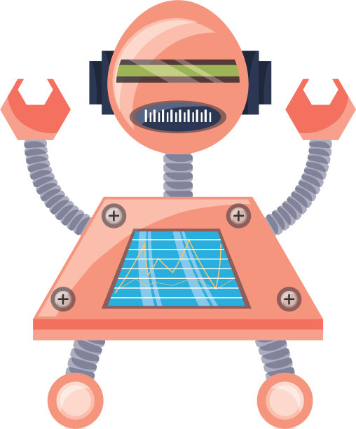 卡通机器人图标图片下载