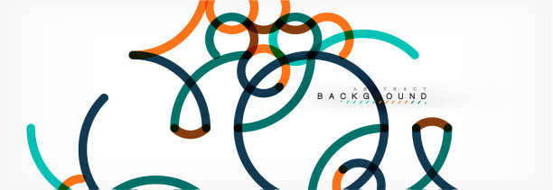 卷曲的线条抽象的背景颜色重叠图片下载