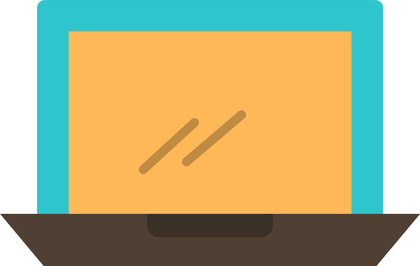 电脑桌面设备硬件PC平色图片下载