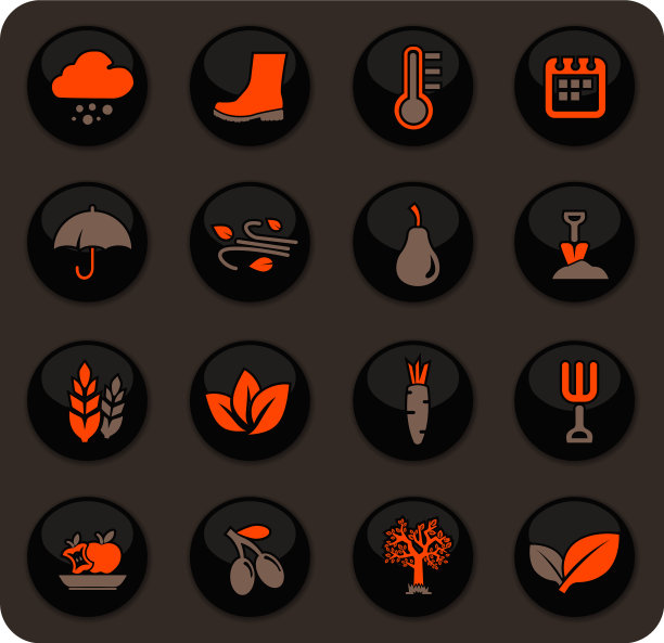 秋天的图标集图片下载