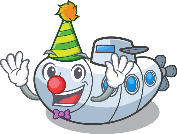 小丑在吉祥物海潜水图片下载