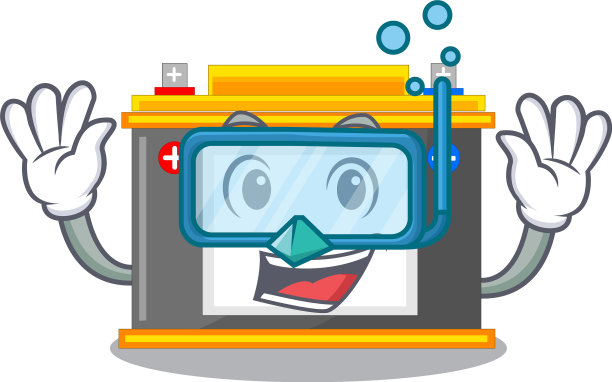 潜水调解员旁边的吉祥物桌子图片下载