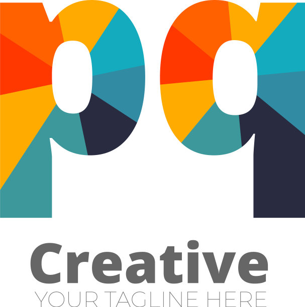 首字母圆形设计标志-元素图片下载