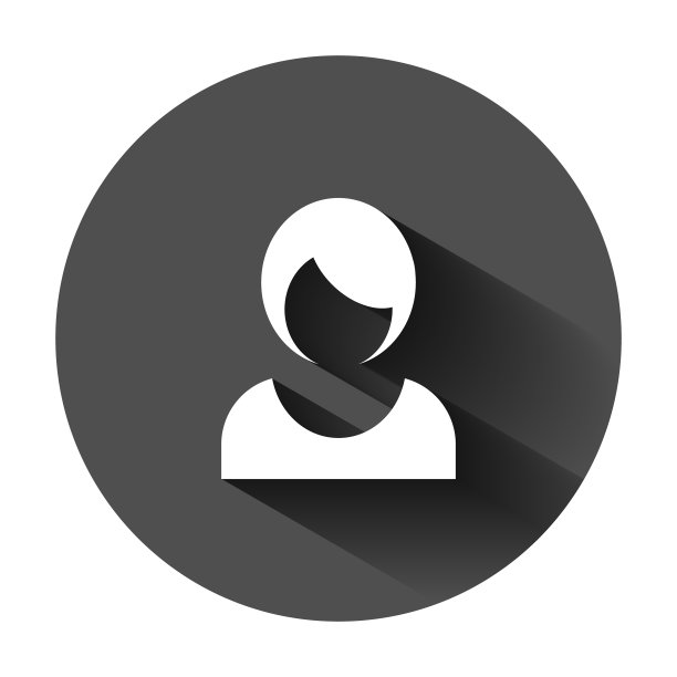 女人标志图标在平面风格的女性头像上图片下载