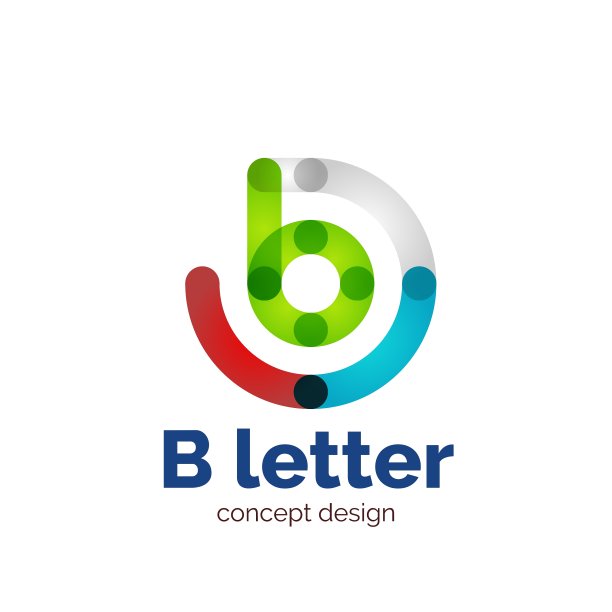 现代简约的字母概念标志图片下载