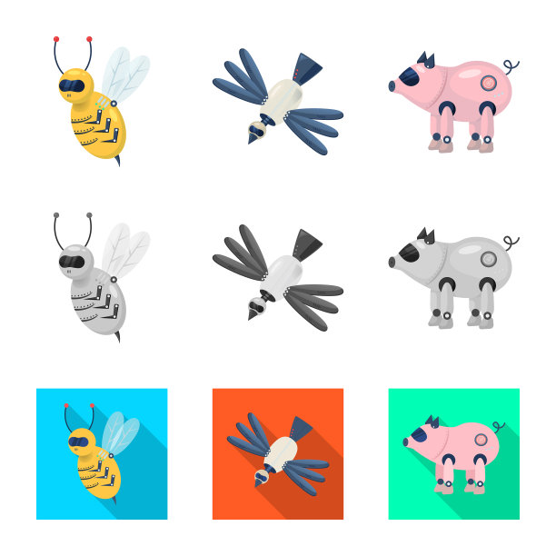 玩具和科学符号集图片下载