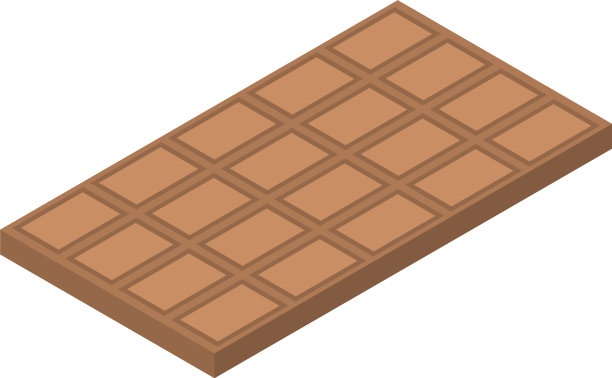 巧克力棒图标等距风格图片下载