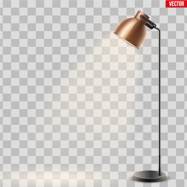 装饰性金属落地灯图片下载