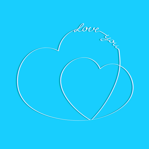 心中有一张刻有爱你的贺卡图片下载