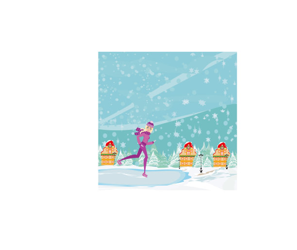 美丽的溜冰者图片下载