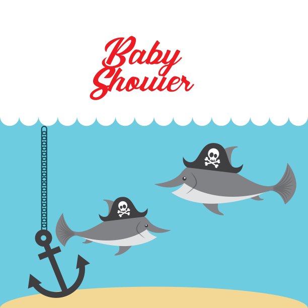 动物可爱宝宝送礼会邀请图片下载