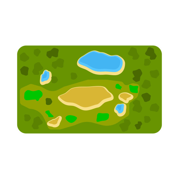 设计体育场和高尔夫标志图片下载