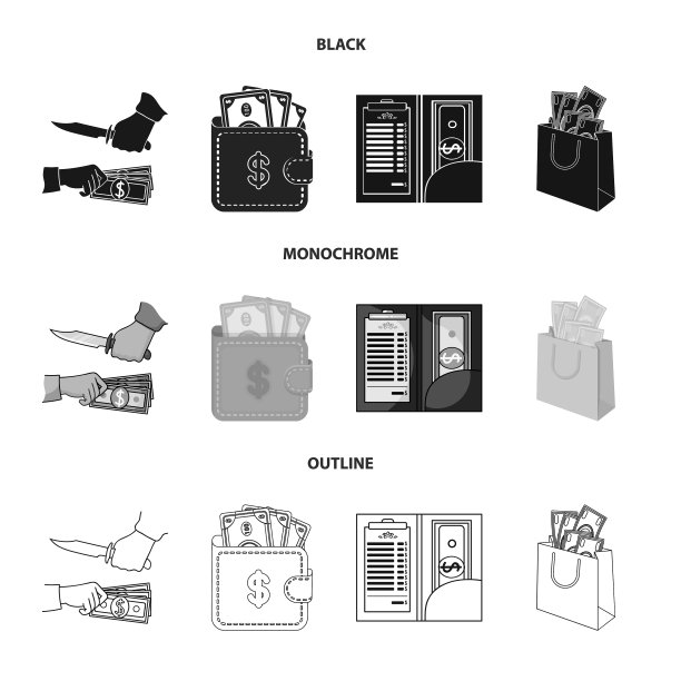 设计现金和货币符号图片下载