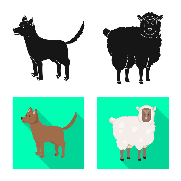 孤立对象育种和厨房标志设置图片下载