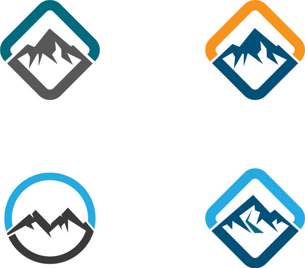 山脉logo模板图标图片下载