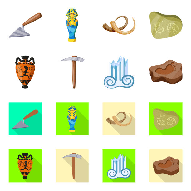 故事和物品符号集图片下载