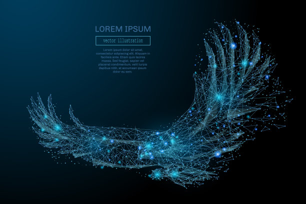 蓝色的鹰图片下载