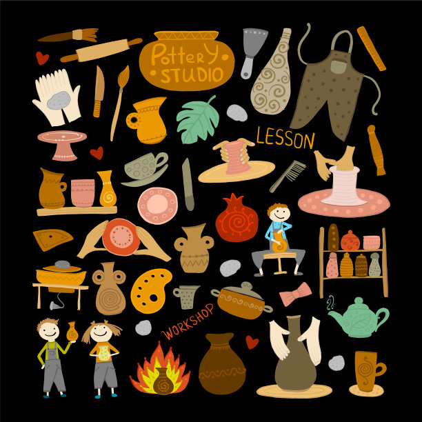 陶瓷工作室背景为您的设计图片下载