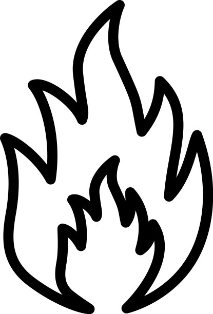 消防线图标在平面风格的应用程序UI网站图片下载