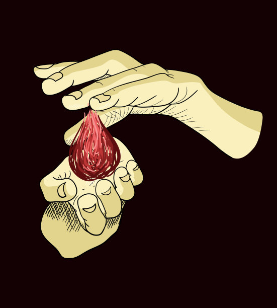 一个穿着黑色图形的人图片下载