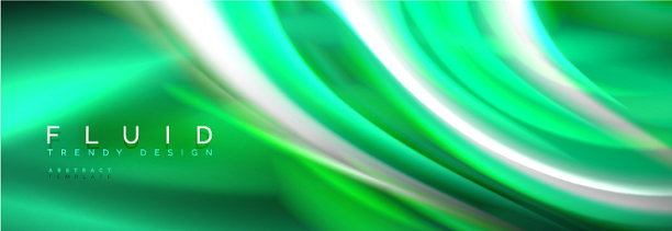 流体色霓虹波线背景霓虹图片下载