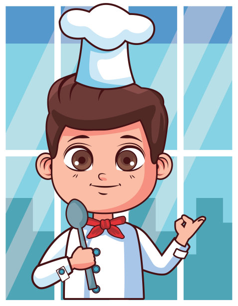 厨师男孩卡通图片下载