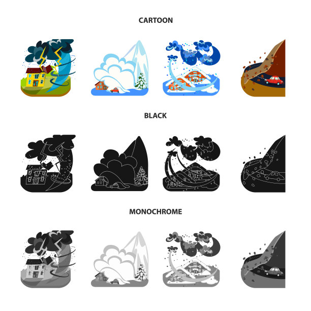 天气和遇险标志图片下载