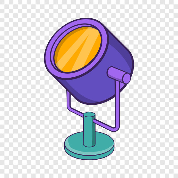 聚光灯图标卡通风格图片下载