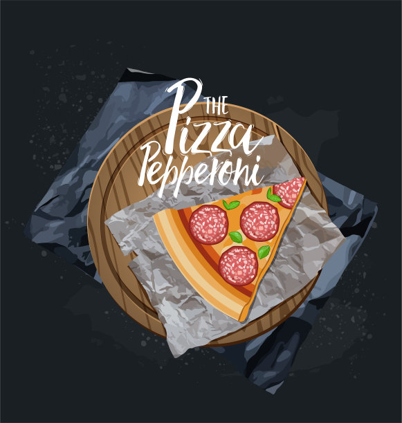 没有背景的意大利辣香肠披萨片图片下载