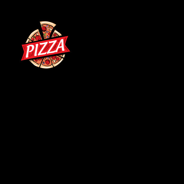 标志上画着一个披萨图片下载