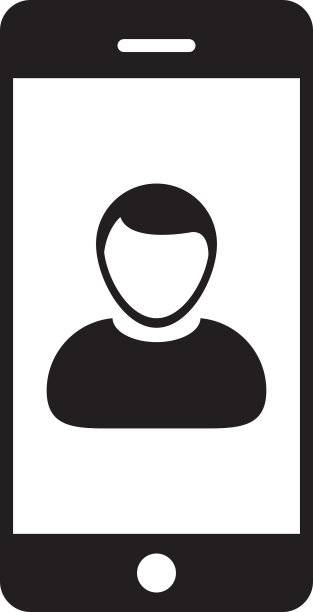 呼叫图标男性个人档案头像与移动图片下载