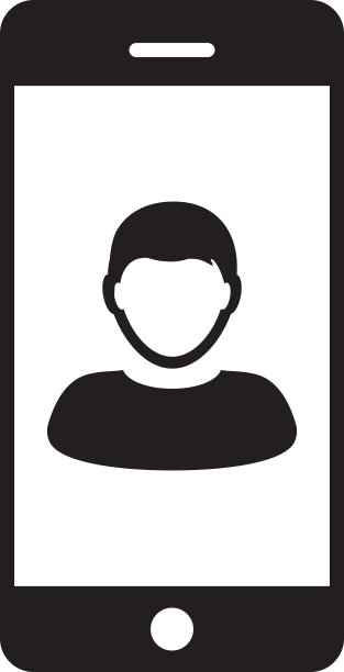 智能手机用户图标男性个人头像图片下载