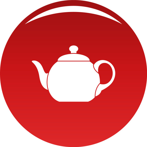 红色大茶壶图标图片下载