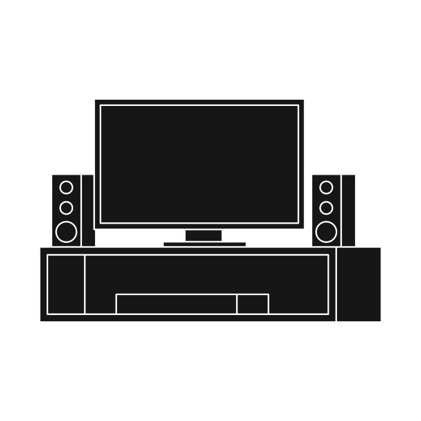 剧院和家庭标志图片下载