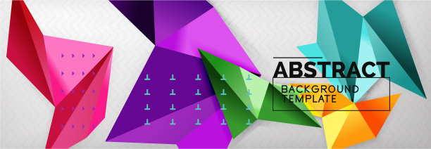 镶嵌三角形三维形状组成几何图片下载