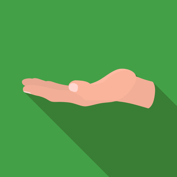 请求施舍图标在平面风格孤立的白色图片下载